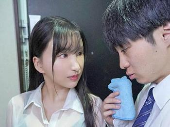 [美少女]【先輩】官能的な美女が豊満な胸が透けるブラウスで後輩を誘惑し、夜明けまで激しく交わる！